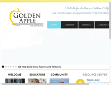 Tablet Screenshot of goldenappleinsurance.com